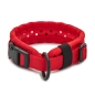 Preview: SOFTY Halsband | Länge: 25-31cm | Breite: 2,8cm | Farbe: rot/rot
